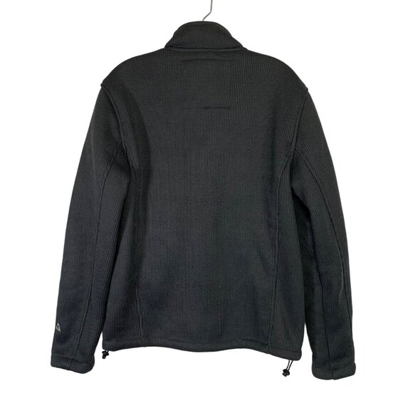 Gerry Mens Waffle Knit Jacket Weber Full Zip Size Small Warm Fleece Lined Outerw - Picture 2 of 15
